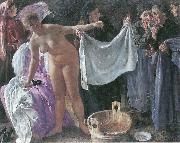 Lovis Corinth Die Hexen painting
